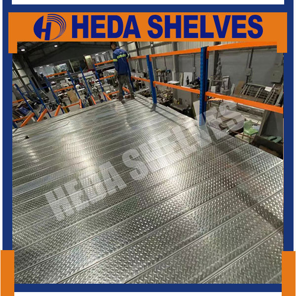 Multilayer Mezzanine Platform Shelving System