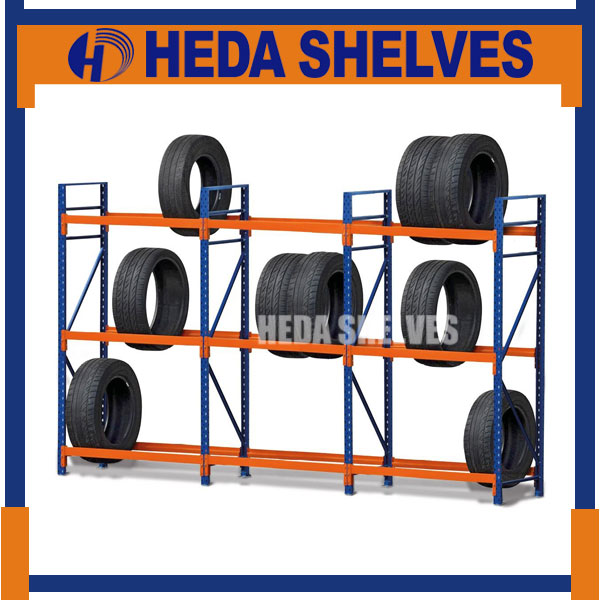 Storage Racking For Tires Warehouse Pallet Racking For Tire Storage - HEDA SHELVES