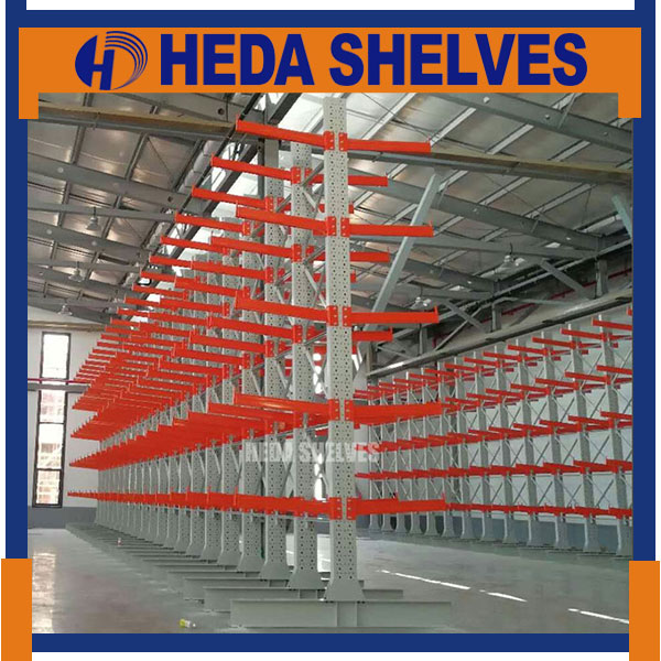 Double Racking Standing Double-sided Cantilever Racking System - HEDA SHELVES