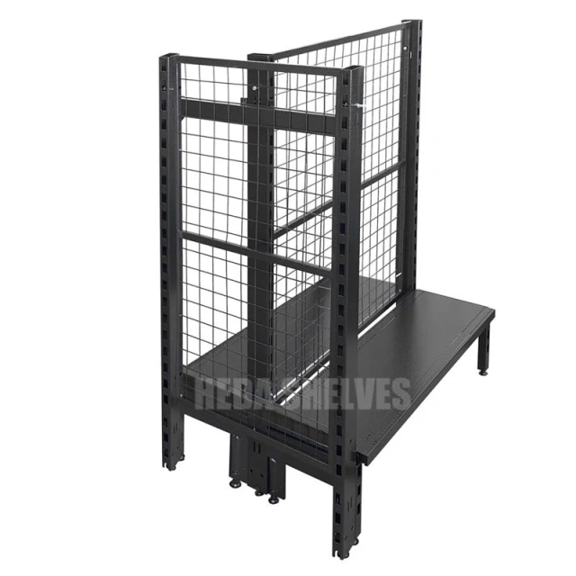 Black Gondola Shelving Factory Direct Supermarket Racks Supplier