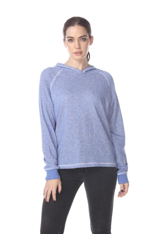 8906 Junior's French Terry Boxy Hoodie Pullover