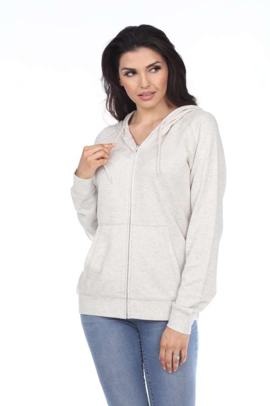 3892 Unisex French Terry Long Sleeve Zip Hoodie