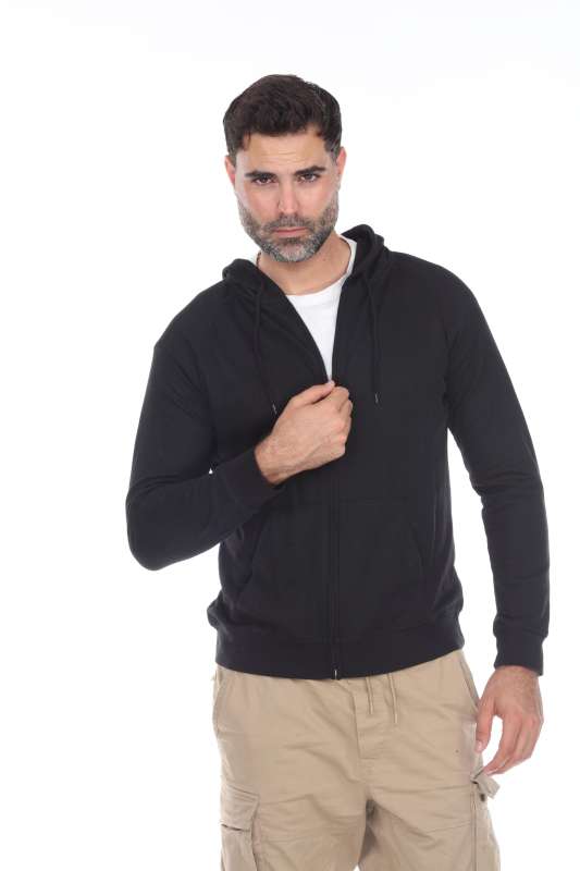 3892 Unisex French Terry Long Sleeve Zip Hoodie