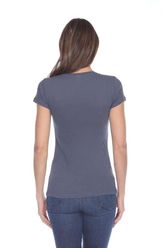 5003 Juniors Cap Sleeve "Tear Drop" V-Neck Tee