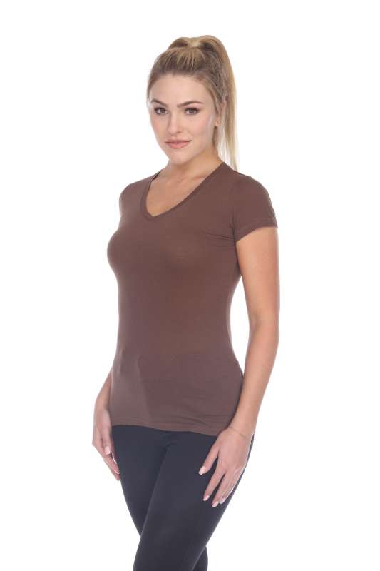 5003 Juniors Cap Sleeve "Tear Drop" V-Neck Tee