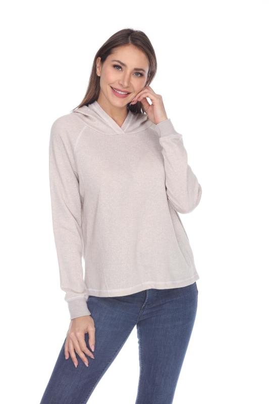8906 Junior's French Terry Boxy Hoodie Pullover