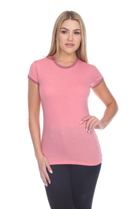 3001 Junior's Cap Sleeve CVC Blended Ringer Tee