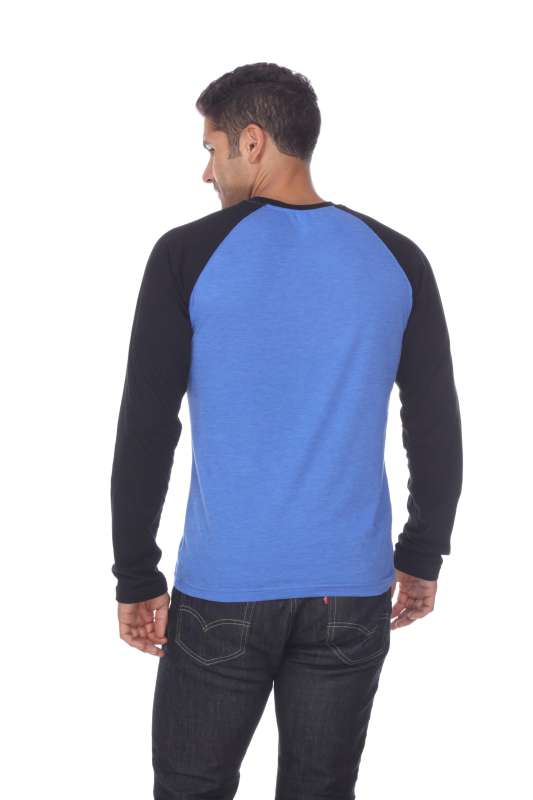 3701 Men's Long Sleeve CVC Blended Crew Neck Raglan