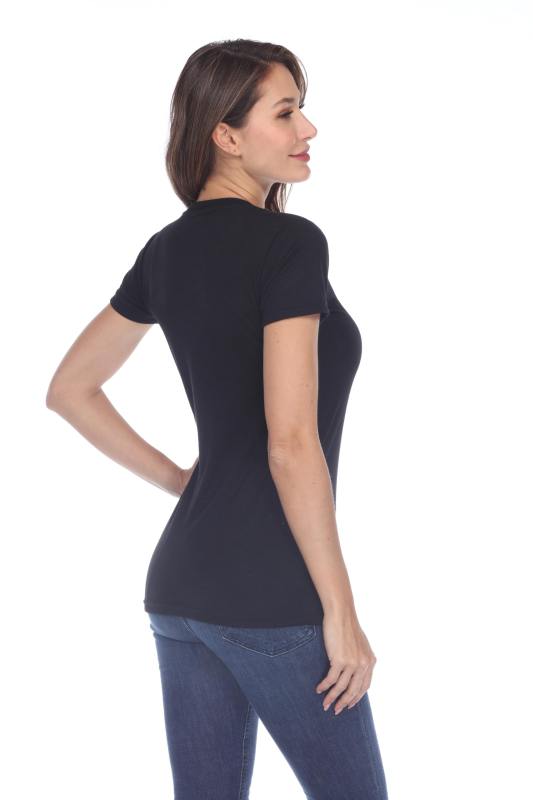 3400 Junior's Poly Rayon Slub Scoop Neck Tee