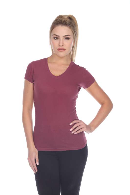 5003 Juniors Cap Sleeve "Tear Drop" V-Neck Tee
