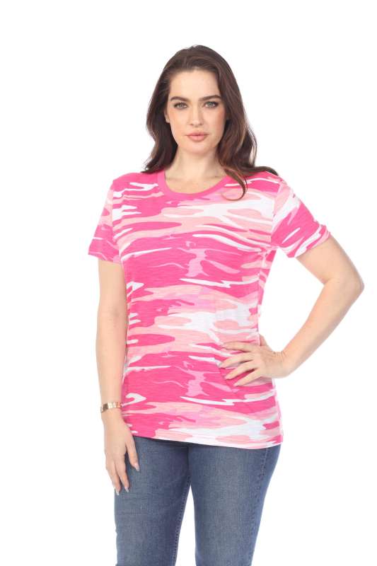 4002C Junior Camo Print Essentials Loose Body Tee