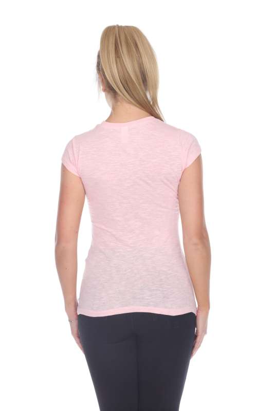 6050 Juniors Cap Sleeve Cotton Slub Tee