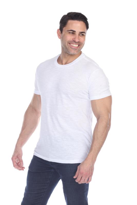 6550 Men's Short Sleeve Cotton Slub Tee