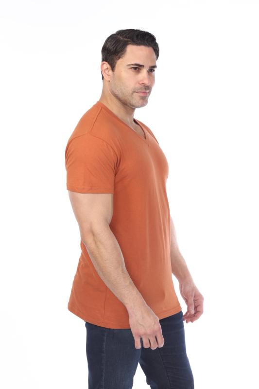 4601 Men's Slim FIt Short Sleeve V-Neck Tee