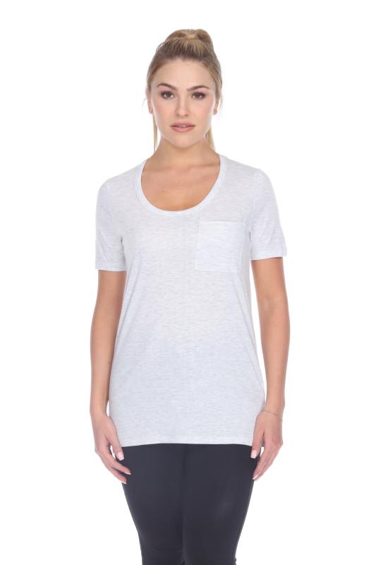 3207 Junior's Tri-blend Essential Hi-Lo Pocket Tee