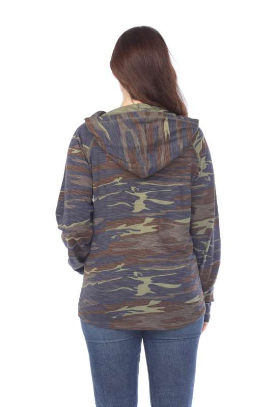 3606C Adult Unisex Camo Print Pullover Hoodie