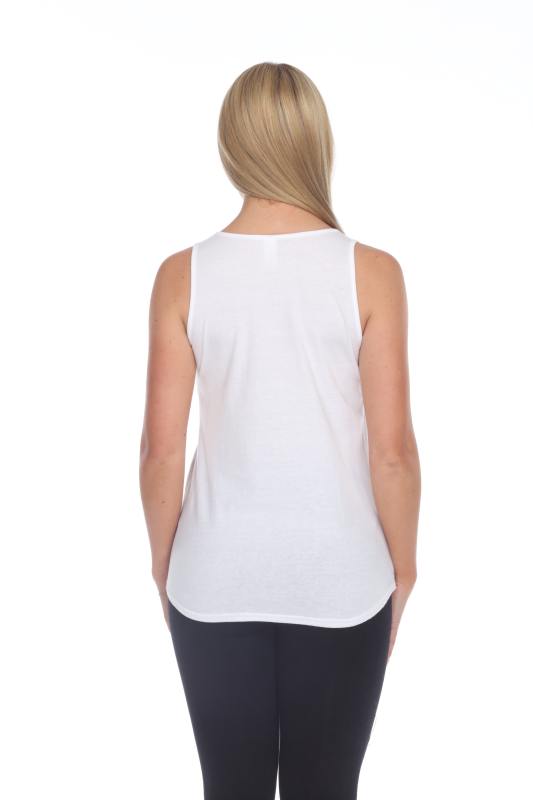 2007 Juniors Scoop Neck Curve Hem Tank