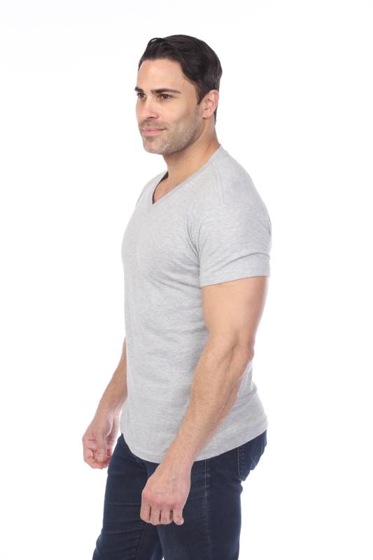 4601 Men's Slim FIt Short Sleeve V-Neck Tee