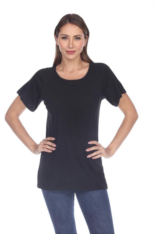 3002 Junior's Scoop Neck Short Sleeve Boxy Straight Tee