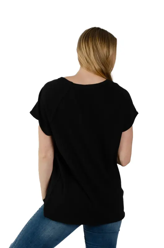 4007 Flowy Raglan Short Sleeve Tee