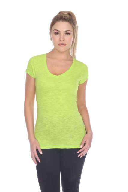 6053 Juniors Cap Sleeve Cotton Slub Tee