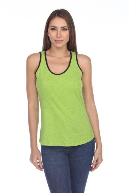 1207 Junior's Curve Hem Nub Ringer Tank