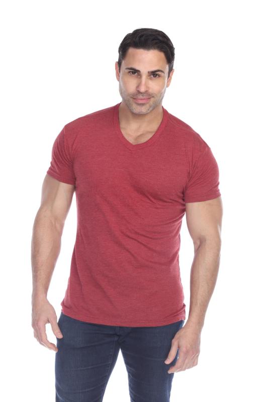 3751 Men's Tri Blend V-Neck Tee