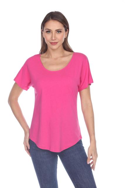 3905 Junior's Bamboo Blend Curve Hem Dolman