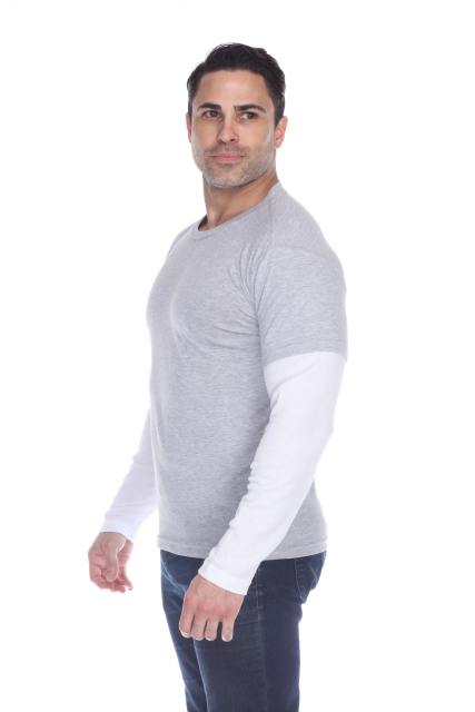 4760 Men's Thermal 2-fer Long Sleeve Jersey Tee