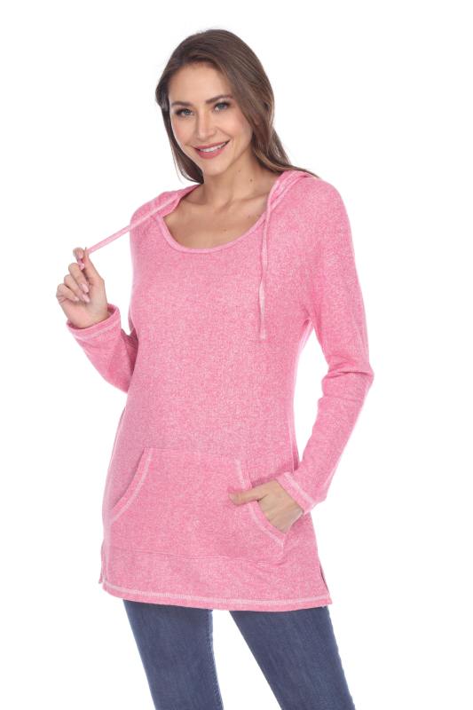 8905 Junior's French Terry Tunic Pullover Hoodie