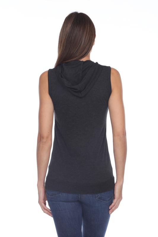 3208 Junior's Tri-Blend Sleeveless Hoodie