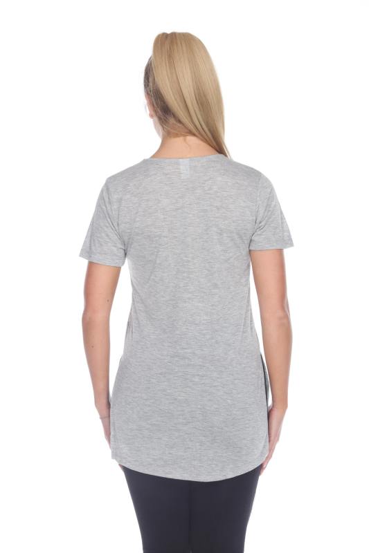 3308 Junior's Viscose Short Sleeve Vented Tee
