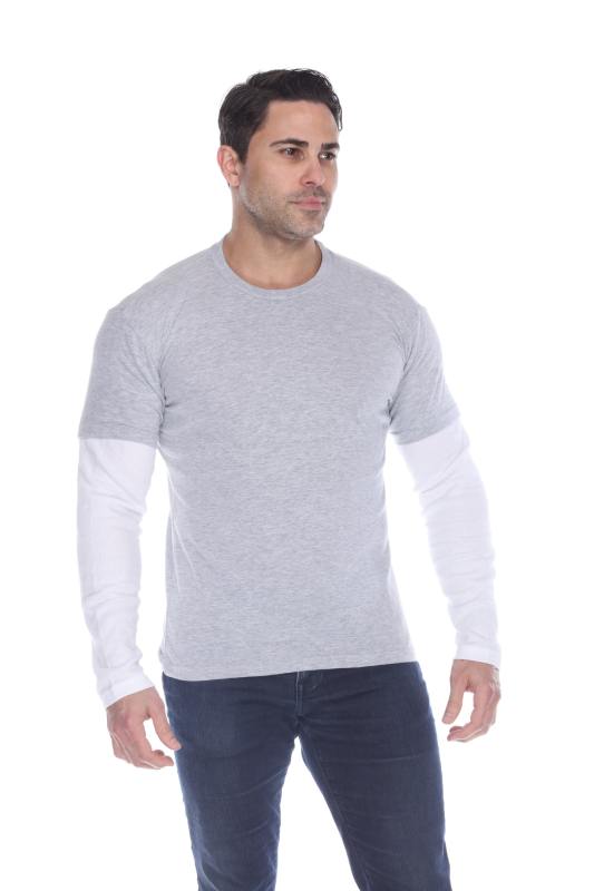 4760 Men's Thermal 2-fer Long Sleeve Jersey Tee