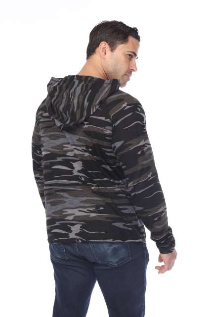 3606C Adult Unisex Camo Print Pullover Hoodie