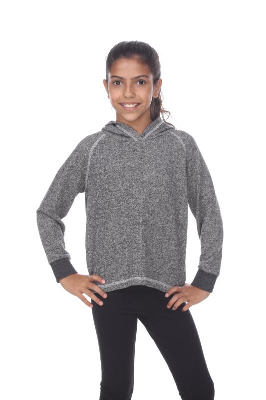 8906G Girls French Terry Pullover Hoodie