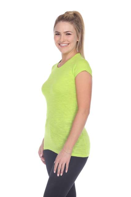 6050 Juniors Cap Sleeve Cotton Slub Tee