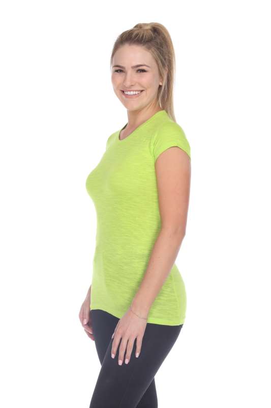 6050 Juniors Cap Sleeve Cotton Slub Tee