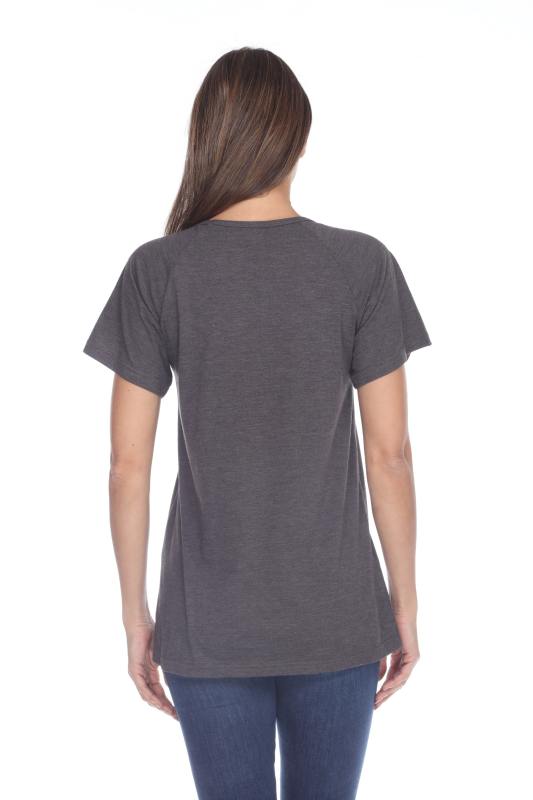 3002 Junior's Scoop Neck Short Sleeve Boxy Straight Tee