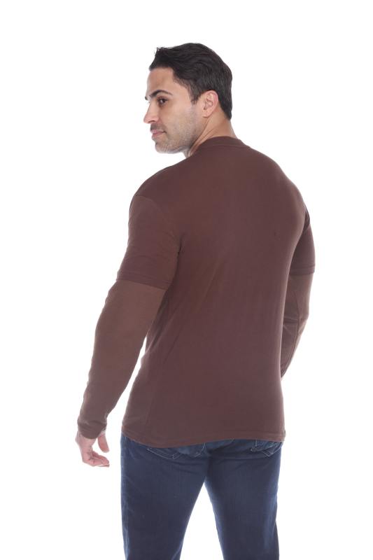 4760 Men's Thermal 2-fer Long Sleeve Jersey Tee