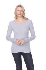 7610 Ladies Long Sleeve Crew Neck Tee With Exposed Thumb Cuff