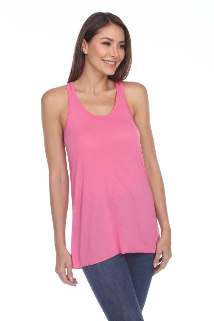 3301 Junior's Racerback Viscose Flowy Tank