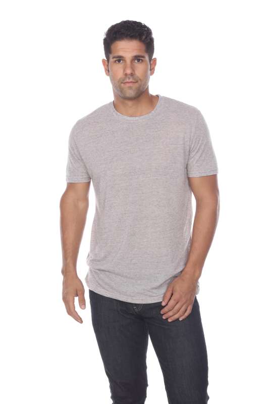 3700 Men's Poly Linen Blended Crewneck Tee