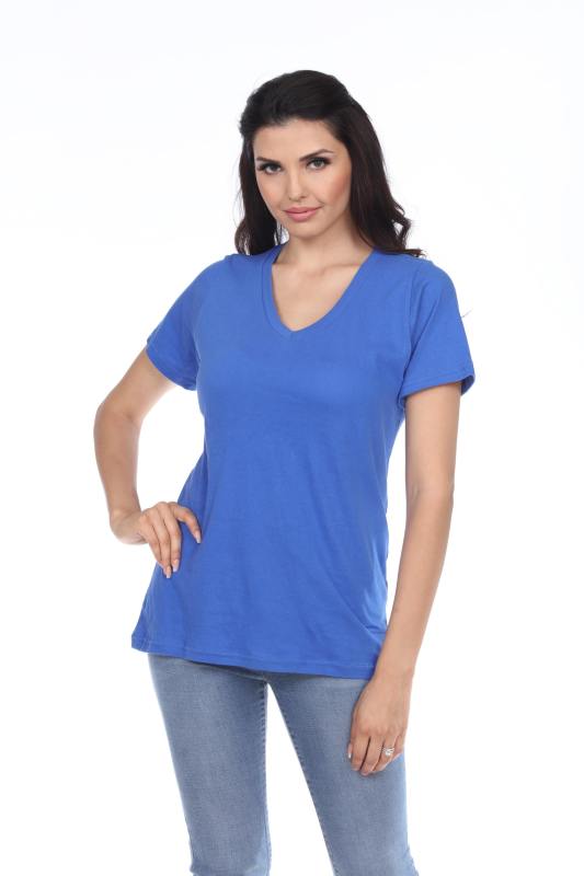 7104 Ladies Regular V-neck Short Sleeve Tee