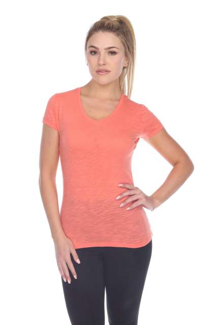 6053 Juniors Cap Sleeve Cotton Slub Tee
