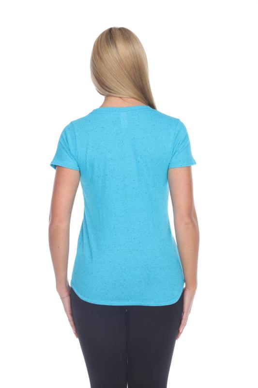 1201 Junior's Cotton Nub Scoop Neck Tee with Curve Hem