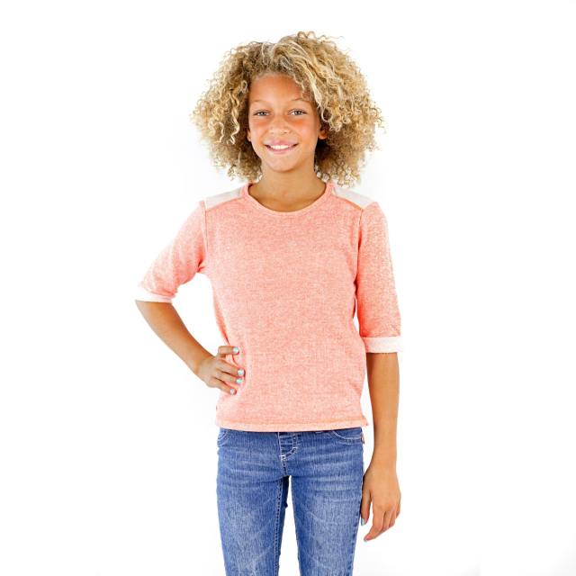 8908 Girls Cuffed 3/4 Sleeve Pullover