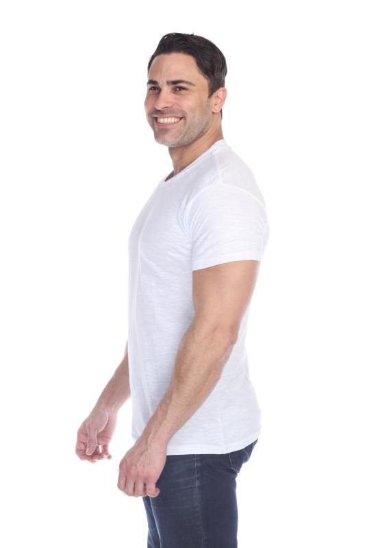 6550 Men's Short Sleeve Cotton Slub Tee