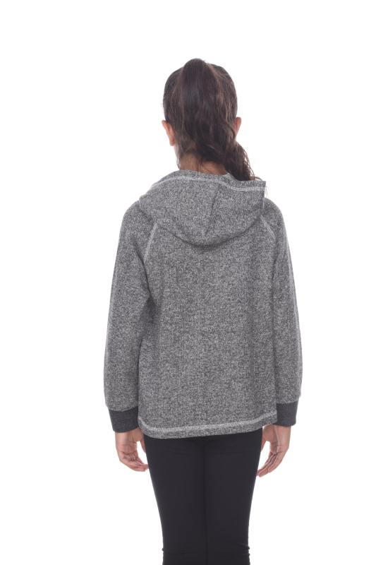 8906G Girls French Terry Pullover Hoodie