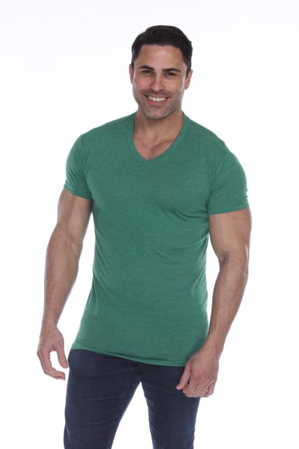 3751 Men's Tri Blend V-Neck Tee