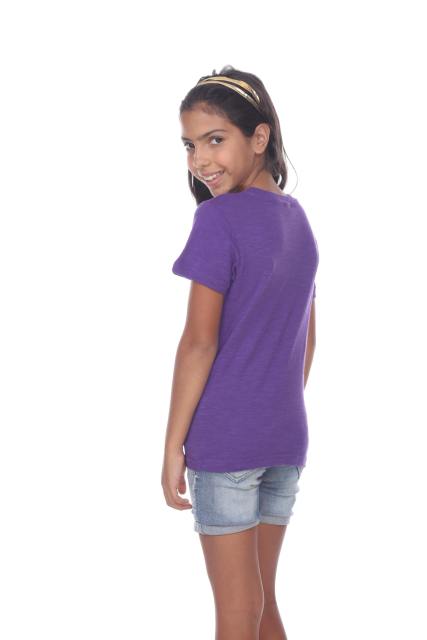 9002 Youth Cotton Slub Short Sleeve Crewneck Tee